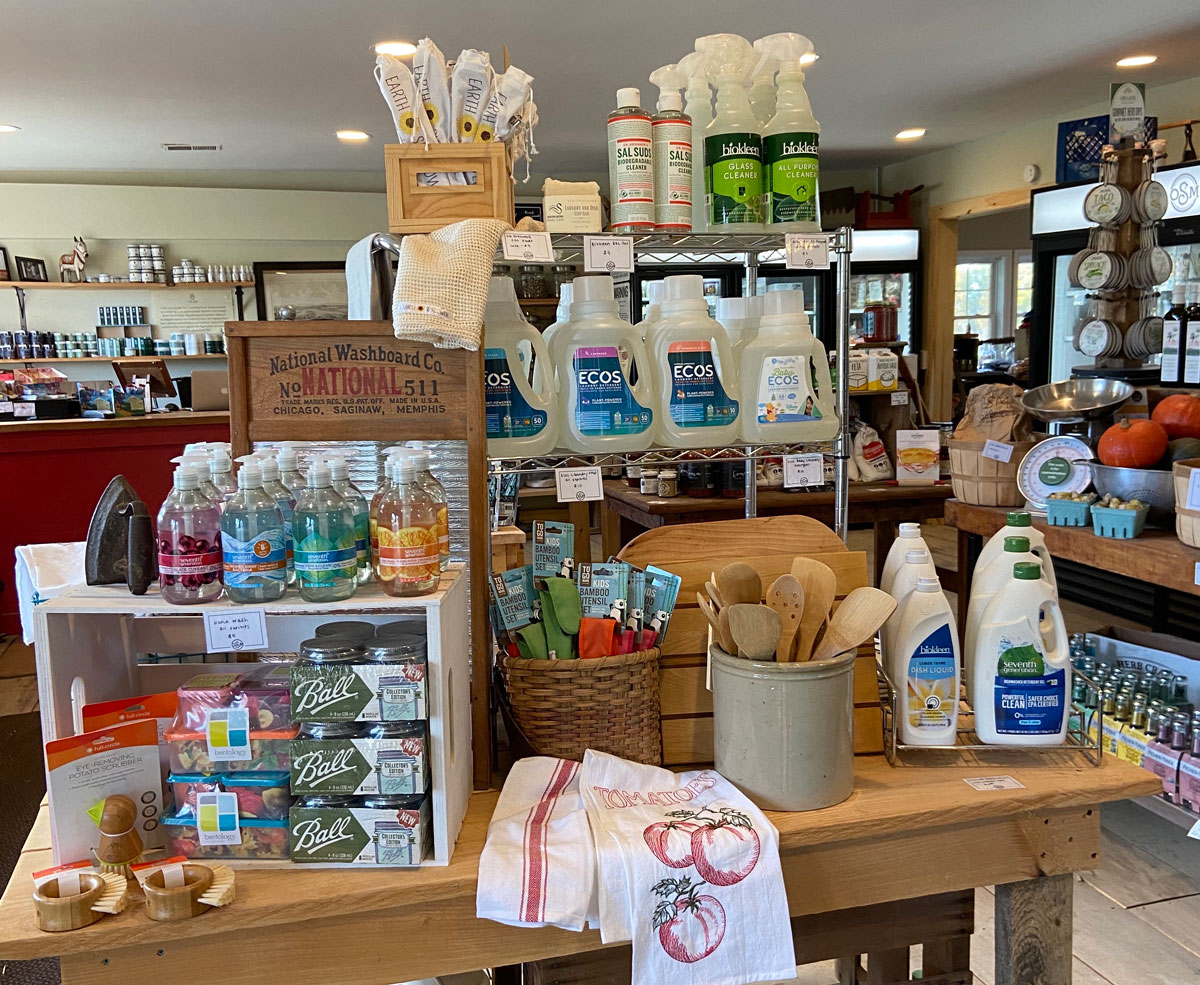 farm products on table